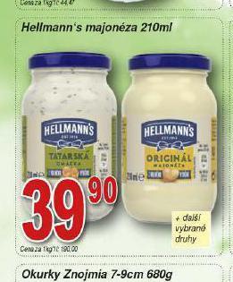 Lidl Hellmann´s tatarská omáčka, majonéza nabídka