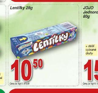 Lidl Lentilky nabídka