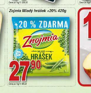 Lidl Znojmia mladý hrášek nabídka