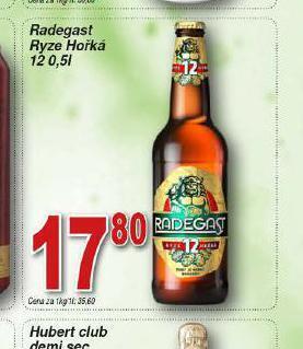 Lidl Pivo radegast ryze hořká 12 nabídka