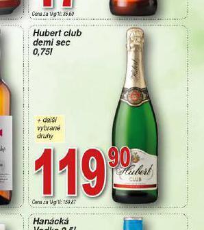 Lidl Hubert club demi sec nabídka