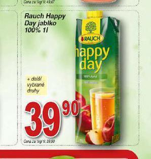 Lidl Rauch happy day jablko 100% nabídka