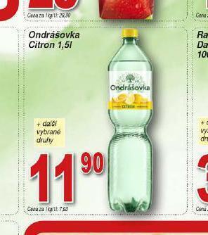 Lidl Ondrášovka citron nabídka
