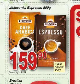 Lidl Jihlavanka espresso nabídka