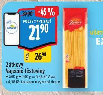 Jip Zátkovy vaječné těstoviny nabídka