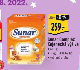 Jip Sunar kojenecká výživa nabídka