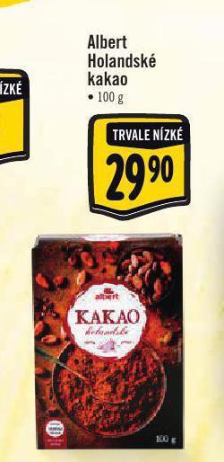 Albert Holandské kakao nabídka