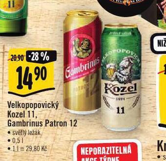 Albert Pivo velkopopovický kozel nabídka