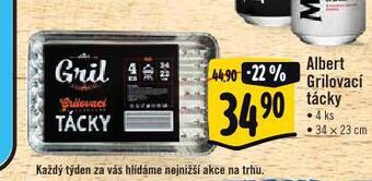 Albert Grilovací tácky nabídka