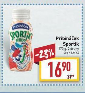 Billa Pribináček sportík nabídka