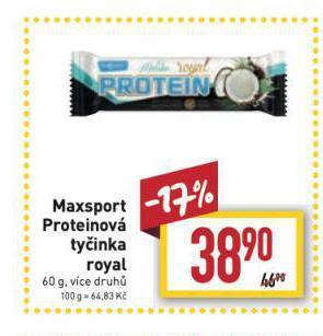 Billa Maxsport proteinová tyčinka nabídka