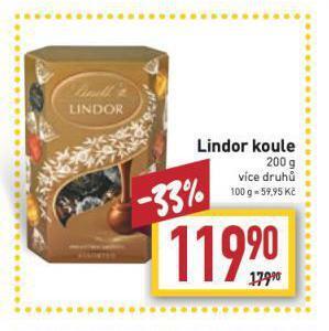 Billa Lindor koule nabídka