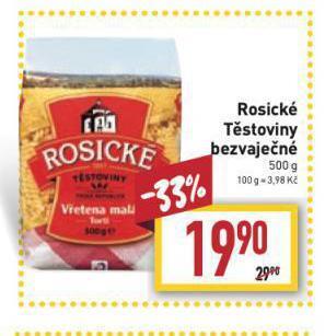 Billa Rosické těstoviny nabídka