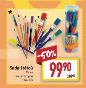 Billa Sada štětců nabídka