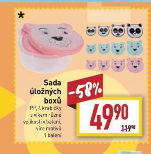 Billa Sada úložných boxů nabídka