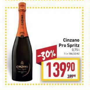 Billa Cinzano pro spritz nabídka