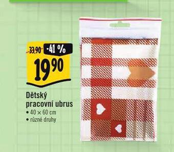 Albert Dětský pracovní ubrus nabídka