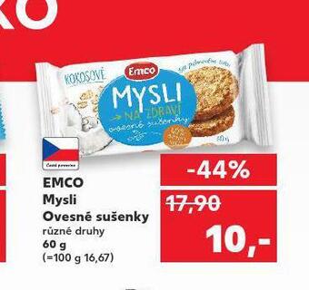 Kaufland Emco mysli ovesné sušenky nabídka