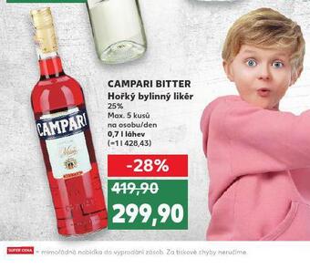 Kaufland Campari bitter nabídka
