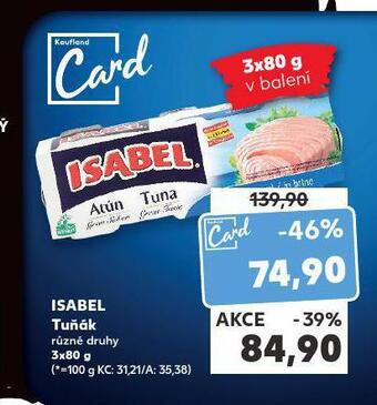 Kaufland Isabel tuňák nabídka