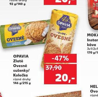 Kaufland Opavia zlaté ovesné sušenky / kolečka nabídka