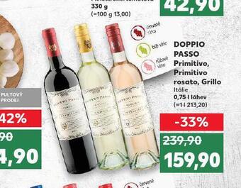 Kaufland Doppio passo primitivo rosato nabídka