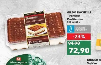 Kaufland Profiteroles / tiramisu nabídka