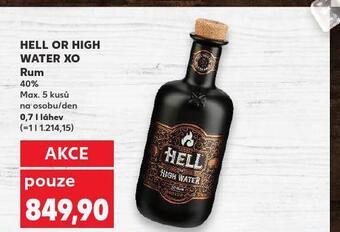 Kaufland Hell or high water xo rum nabídka