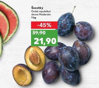 Kaufland Švestky nabídka