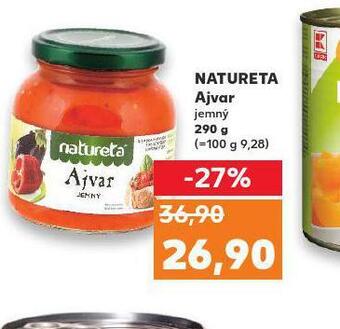 Kaufland Natureta ajvar nabídka