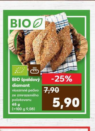 Kaufland Bio špaldový diamant nabídka