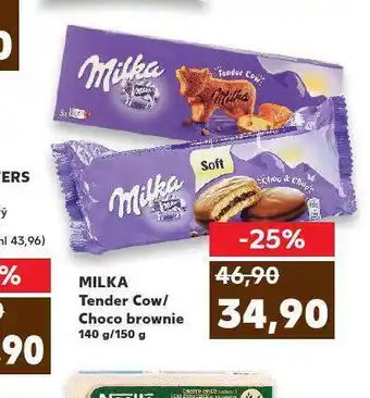 Kaufland Milka tender cow / choco brownie nabídka