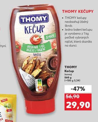 Kaufland Thomy kečup nabídka