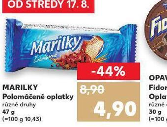 Kaufland Marilky polomáčené oplatky nabídka