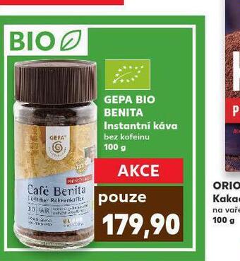 Kaufland Gepa bio benita instantní káva nabídka