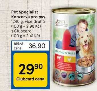 Tesco Pet specialist konzerva pro psy 1240 g nabídka