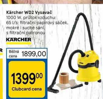 Tesco Kärcher wd2 vysavač 1000 w nabídka