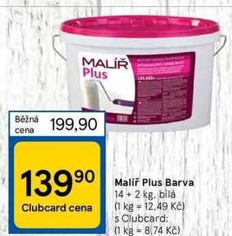 Tesco Malíř plus barva 14 + 2 kg nabídka