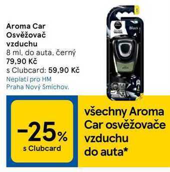 Tesco Aroma car osvěžovač vzduchu 8 ml nabídka