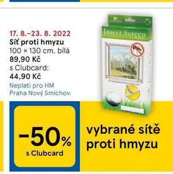 Tesco Síť proti hmyzu 100 x 130 cm nabídka