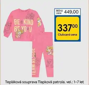 Tesco Tepláková souprava tlapková patrola, vel.: 1-7 let nabídka