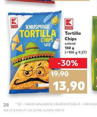 Kaufland Tortilla chips nabídka