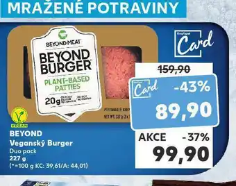 Kaufland Beyond veganský burger nabídka