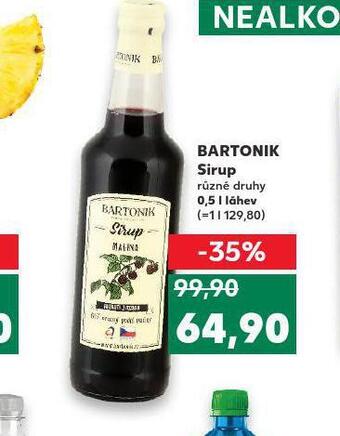 Kaufland Bartonik sirup nabídka