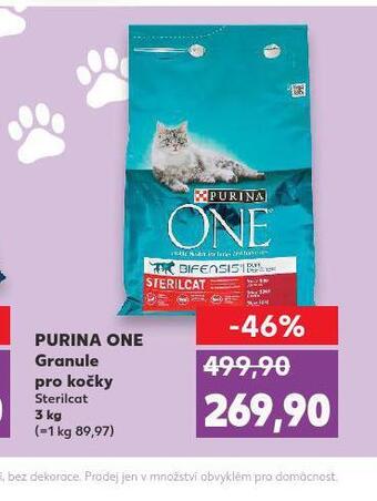 Kaufland Purina one granule pro kočky nabídka