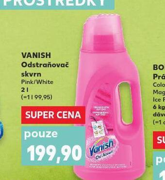 Kaufland Vanish odstraňovač skvrn nabídka