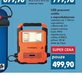 Kaufland Led pracovní světlo s reproduktorem nabídka