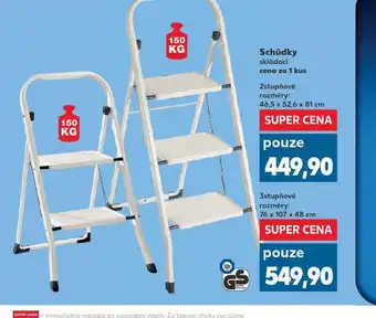 Kaufland Schůdky skládací 2 stupňové nabídka