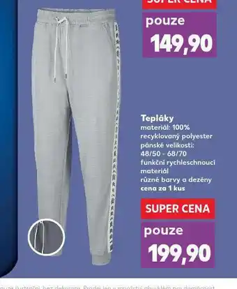 Kaufland Tepláky pánské nabídka