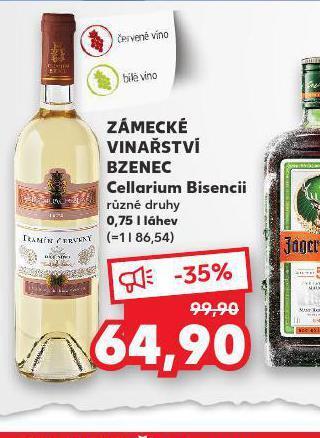 Zámecké vinařství bzenec cellarium bisencii